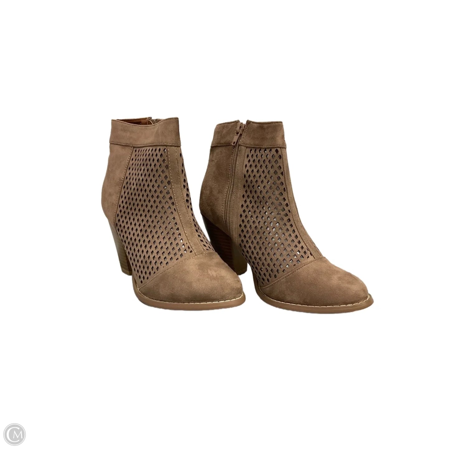 Boots Ankle Heels By Soho Apparel In Tan, Size: 9