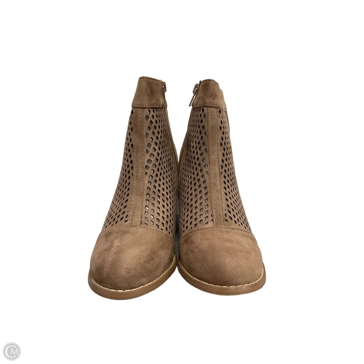 Boots Ankle Heels By Soho Apparel In Tan, Size: 9