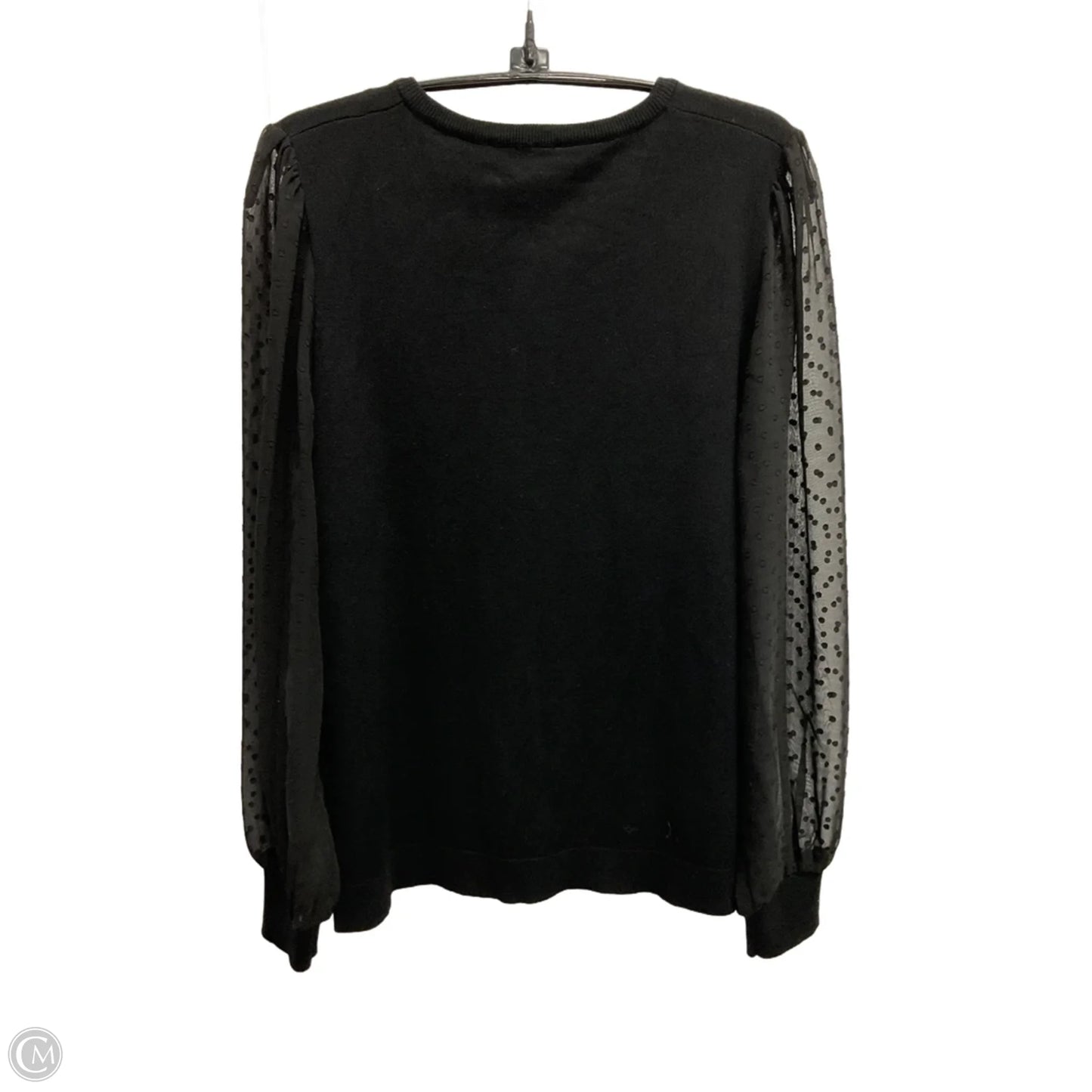 Top Long Sleeve By Adrianna Papell In Black, Size: S