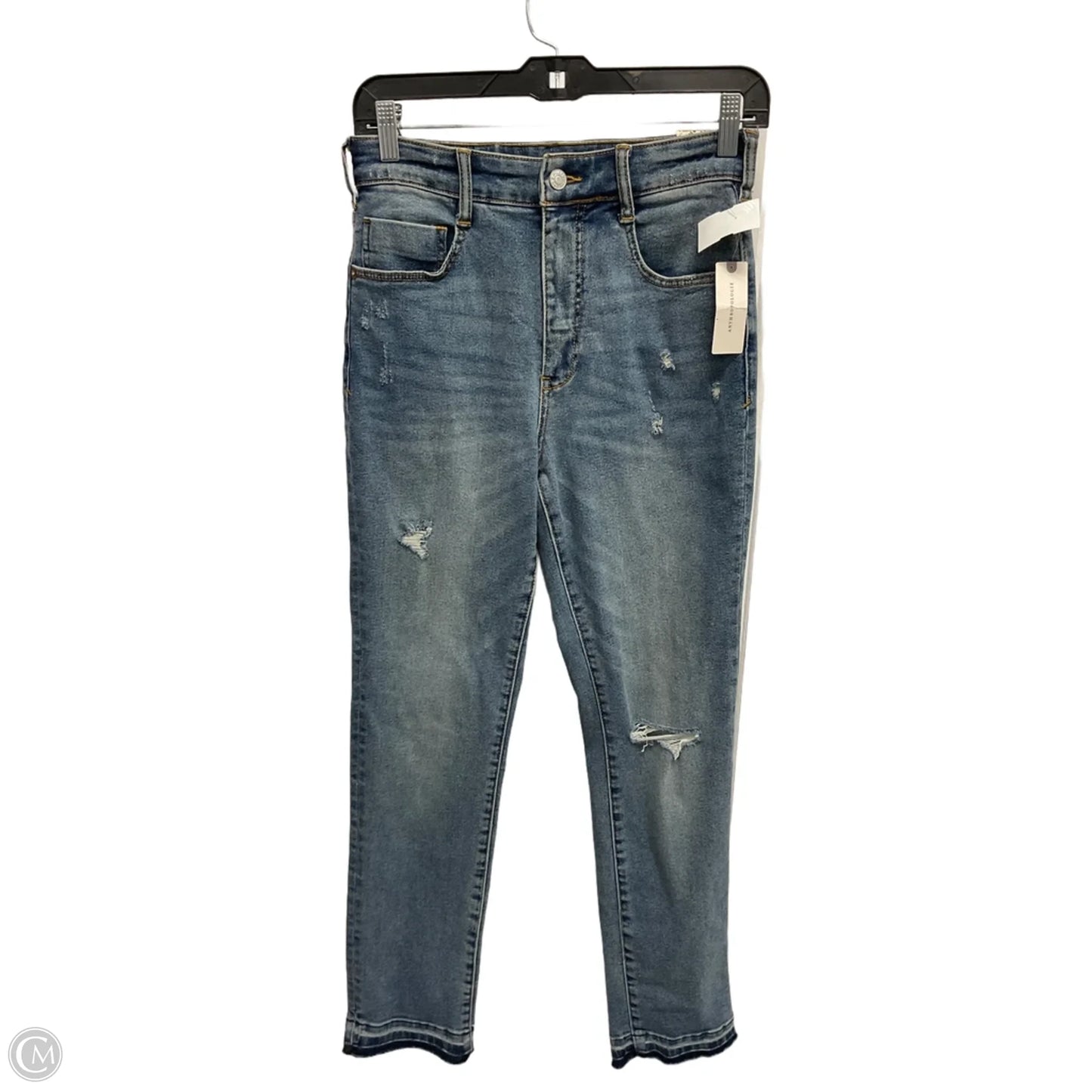 Jeans Straight By Pilcro In Blue Denim, Size: 4