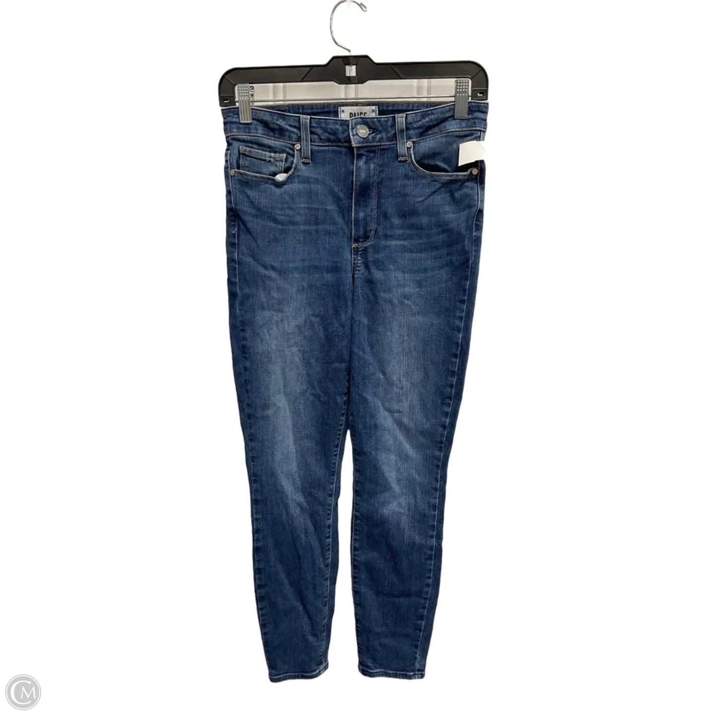 Jeans Skinny By Paige In Blue Denim, Size: 4