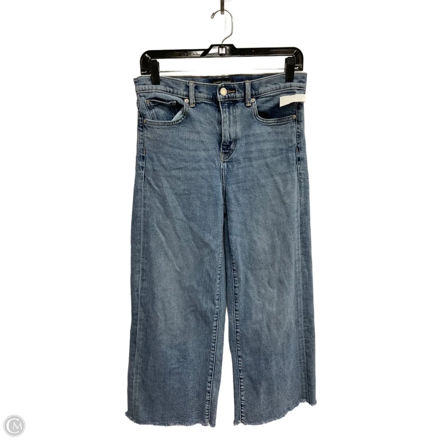 Jeans Wide Leg By Banana Republic In Blue Denim, Size: 4