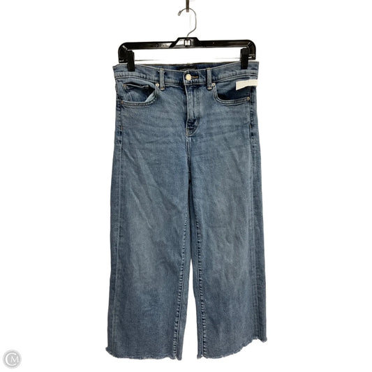 Jeans Wide Leg By Banana Republic In Blue Denim, Size: 4