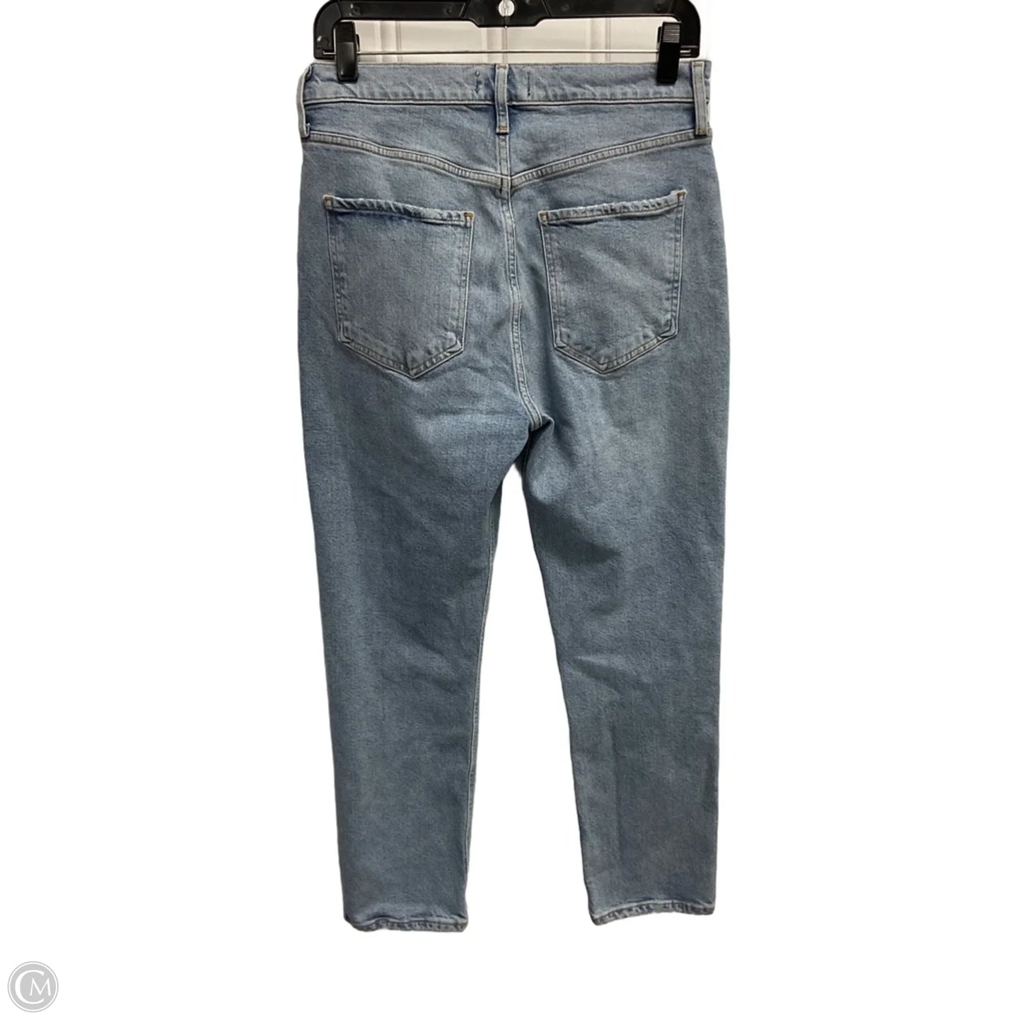 Jeans Straight By Agolde In Blue Denim, Size: 6