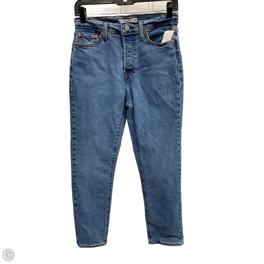 Jeans Straight By Levis In Blue Denim, Size: 6