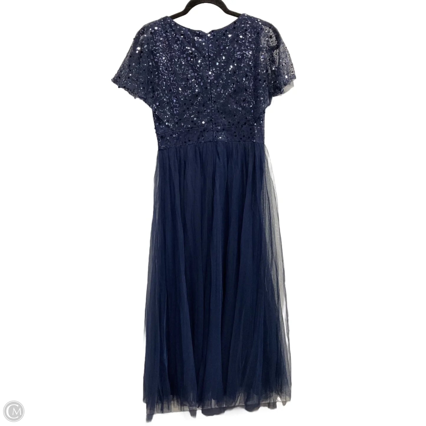 Dress Party Long By Clothes Mentor In Navy, Size: 8