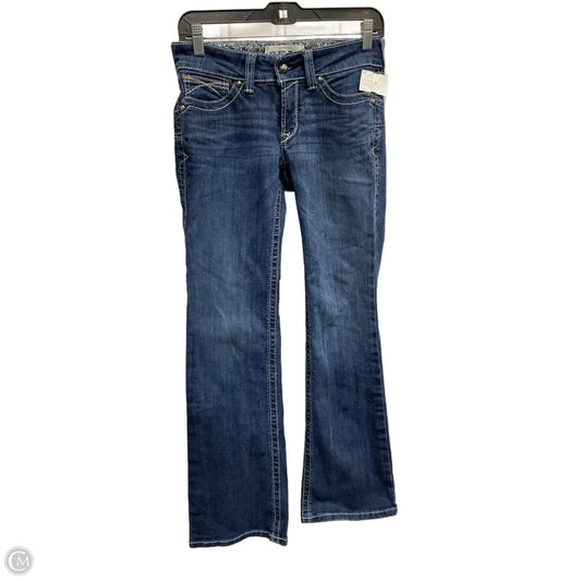 Jeans Boot Cut By Ariat In Blue Denim, Size: 2