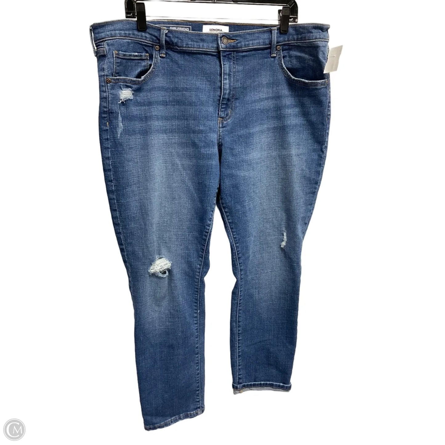 Jeans Boyfriend By Sonoma In Blue Denim, Size: 18