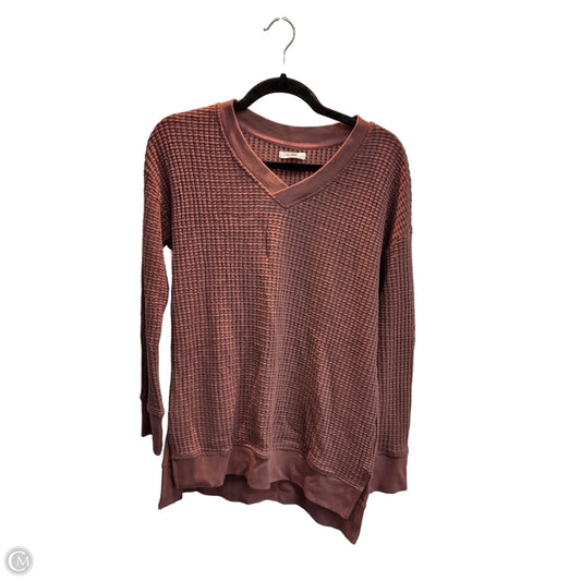 Top Long Sleeve By Maurices In Brown, Size: Xs