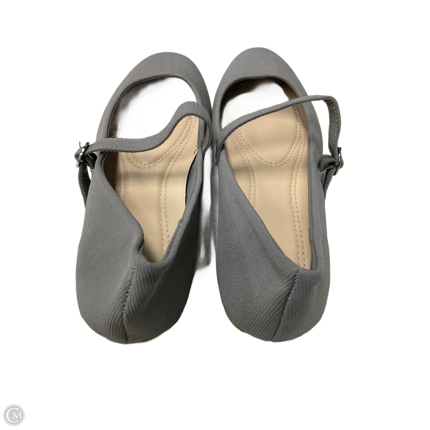 Shoes Flats By Clothes Mentor In Grey, Size: 8
