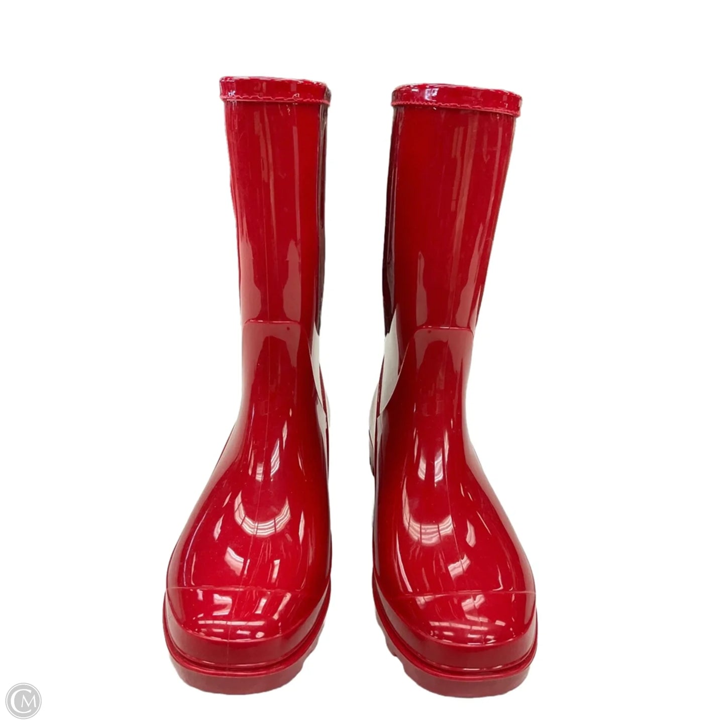 Boots Rain By Clothes Mentor In Red, Size: 6.5