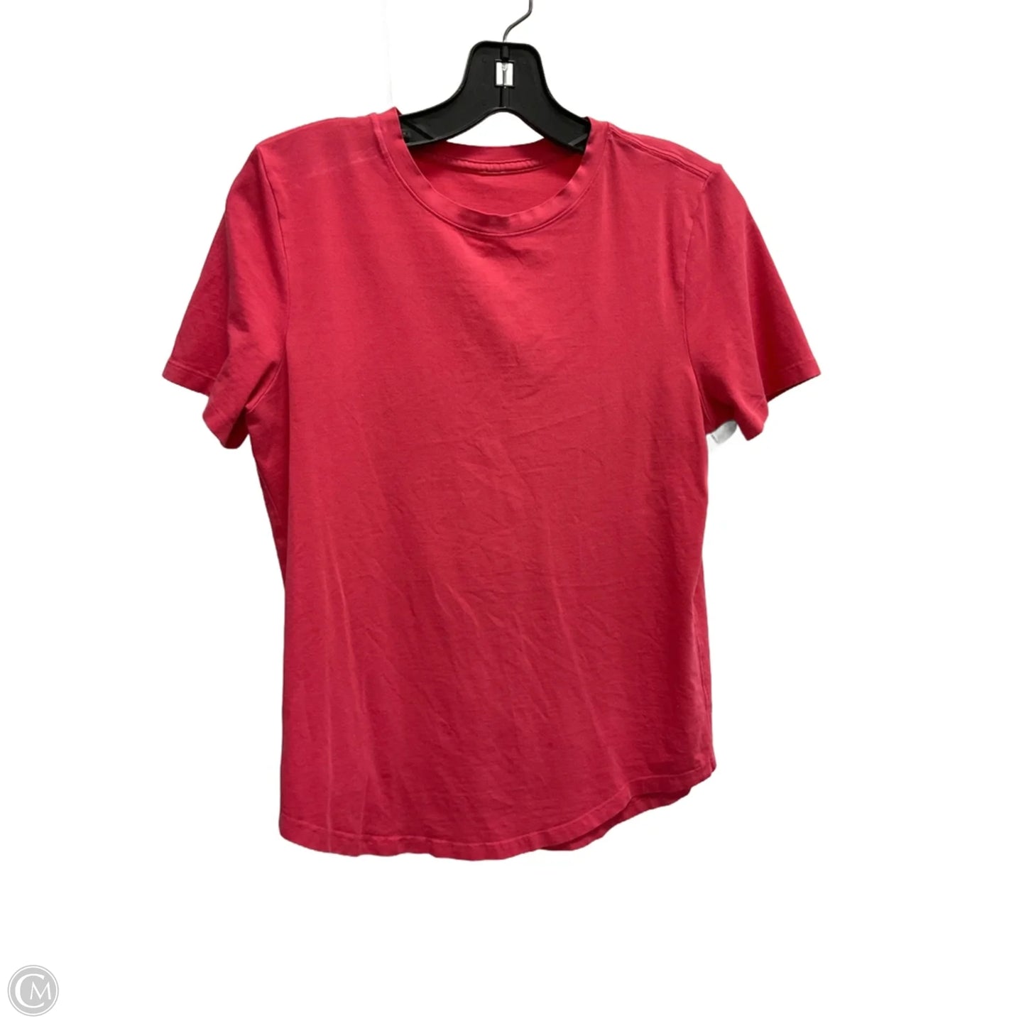 Athletic Top Short Sleeve By Lululemon In Pink, Size: 2