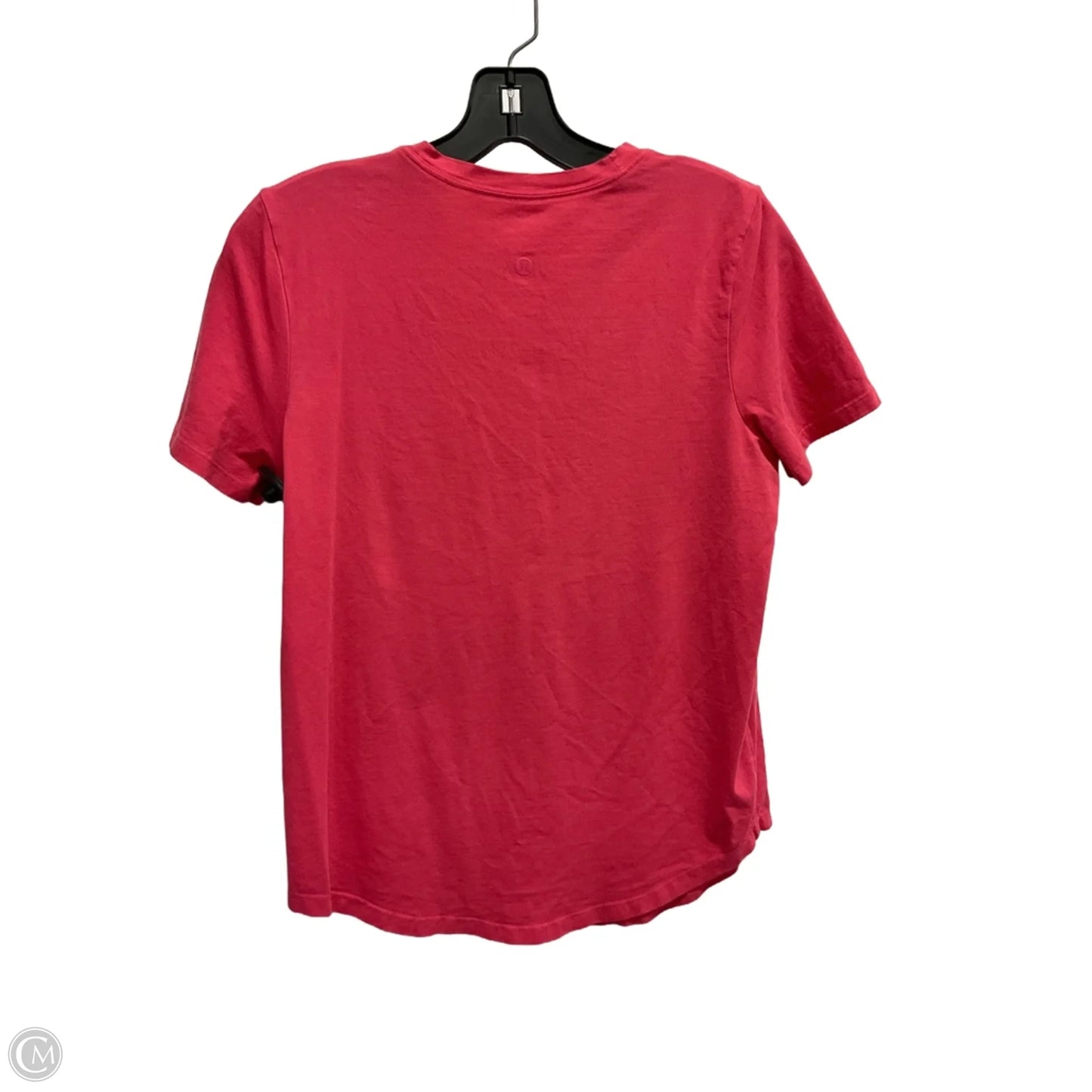 Athletic Top Short Sleeve By Lululemon In Pink, Size: 2