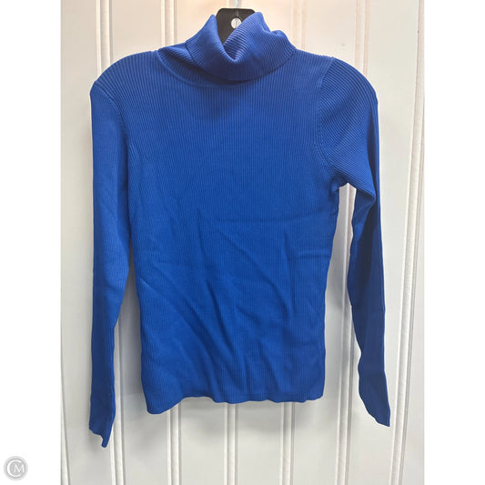 Top Long Sleeve By City Silk In Blue, Size: S