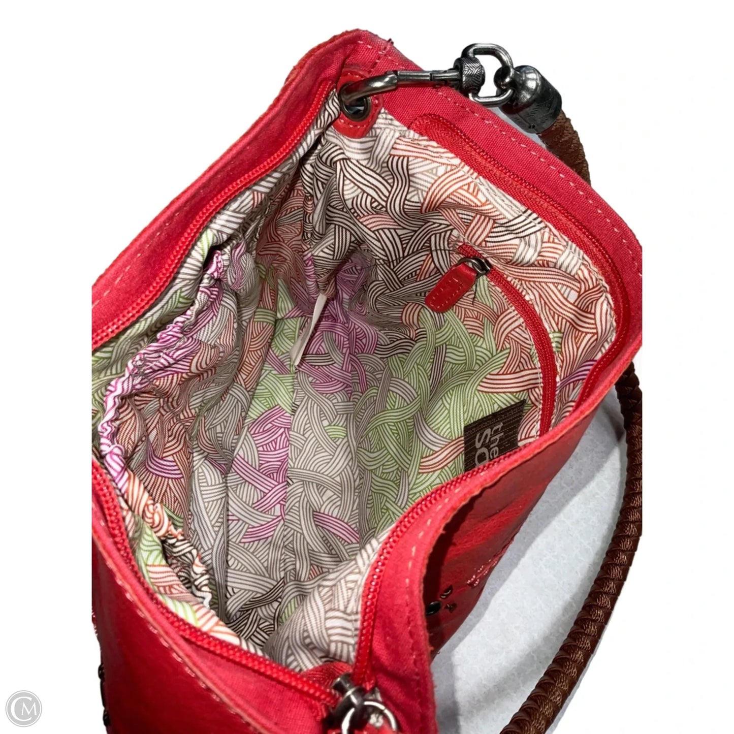 Handbag Leather By The Sak, Size: Medium