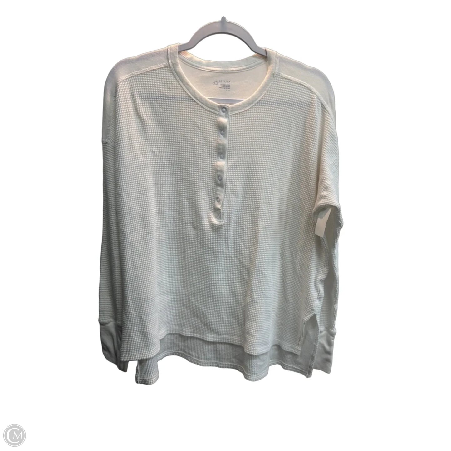 Top Long Sleeve By Offline By Aerie In White, Size: S