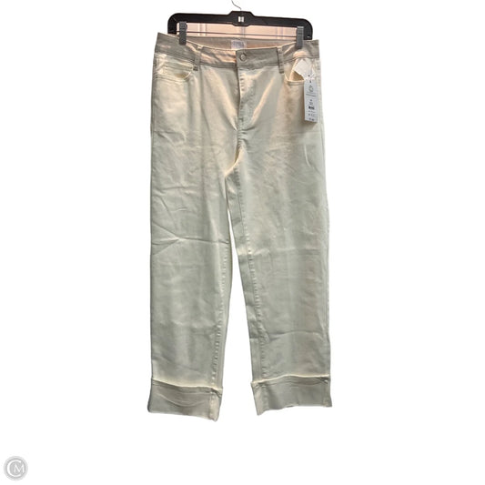 Jeans Straight By Time And Tru In White Denim, Size: 10