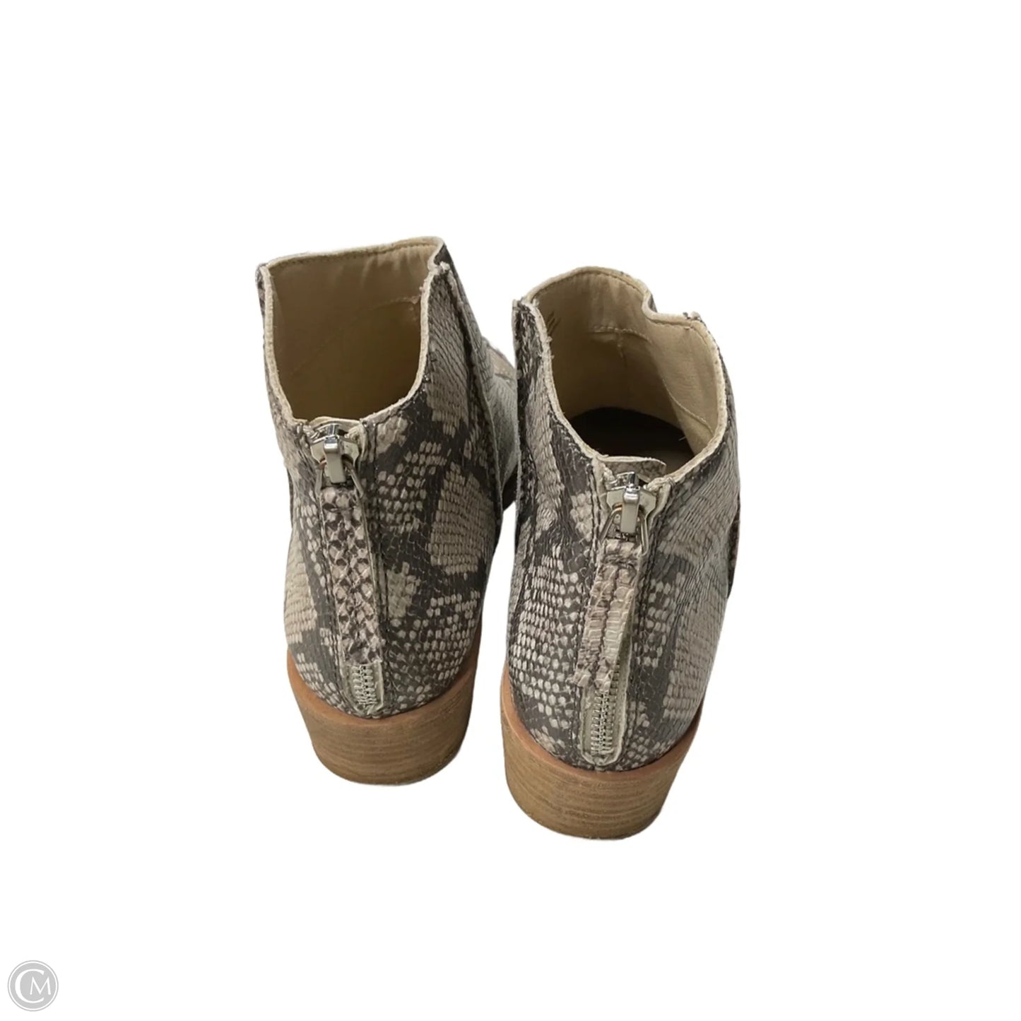 Boots Ankle Heels By Dolce Vita In Snakeskin Print, Size: 8.5