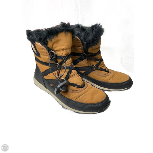 Boots Snow By Sorel In Black & Tan, Size: 8.5