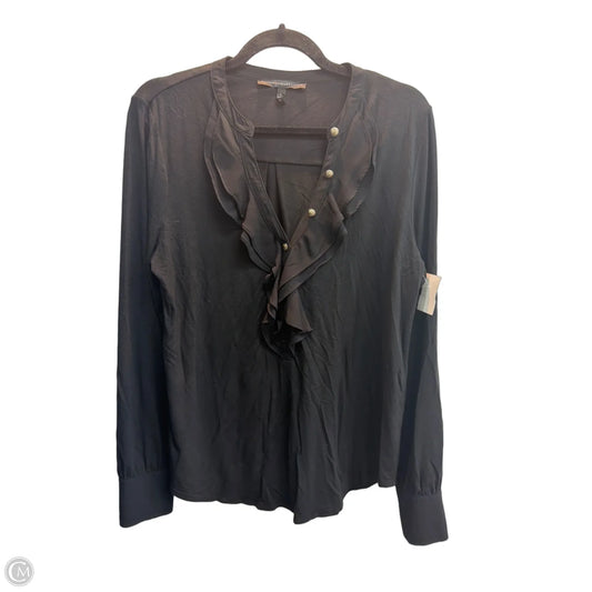 Top Long Sleeve By White House Black Market In Black, Size: L