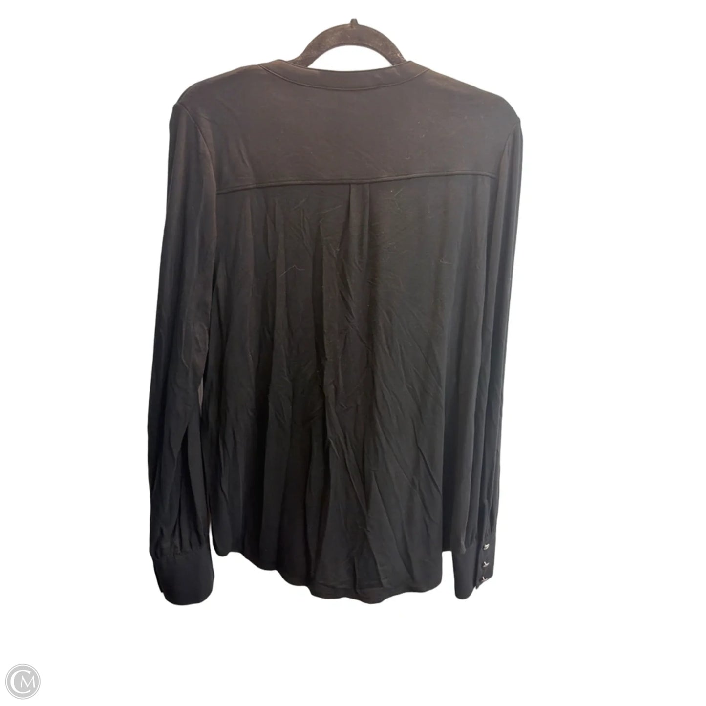 Top Long Sleeve By White House Black Market In Black, Size: L