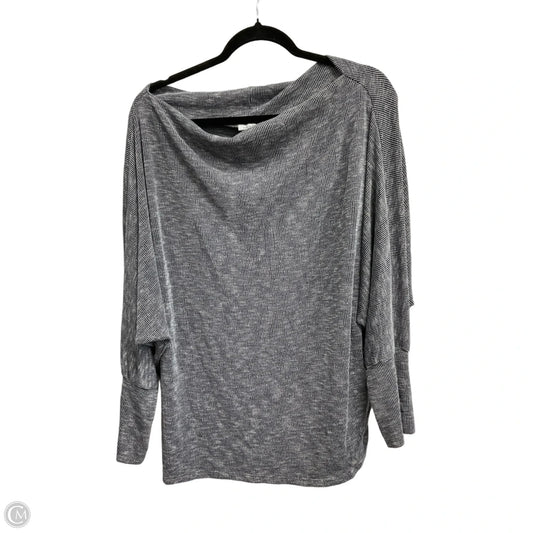 Top Long Sleeve By White Birch In Grey, Size: Xl