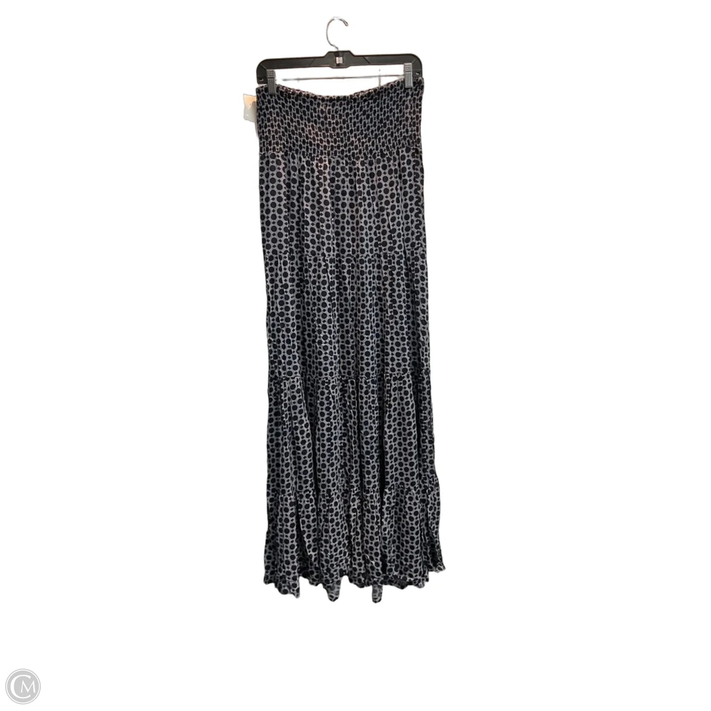Dress Casual Maxi By Chicos In Blue & White, Size: M