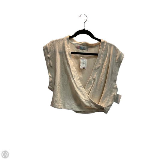 Top Short Sleeve By Free People In Cream, Size: Xl