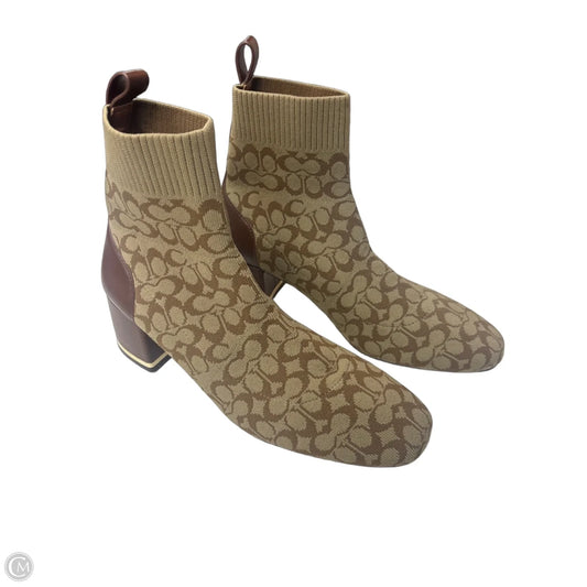 Boots Designer By Coach In Brown, Size: 9