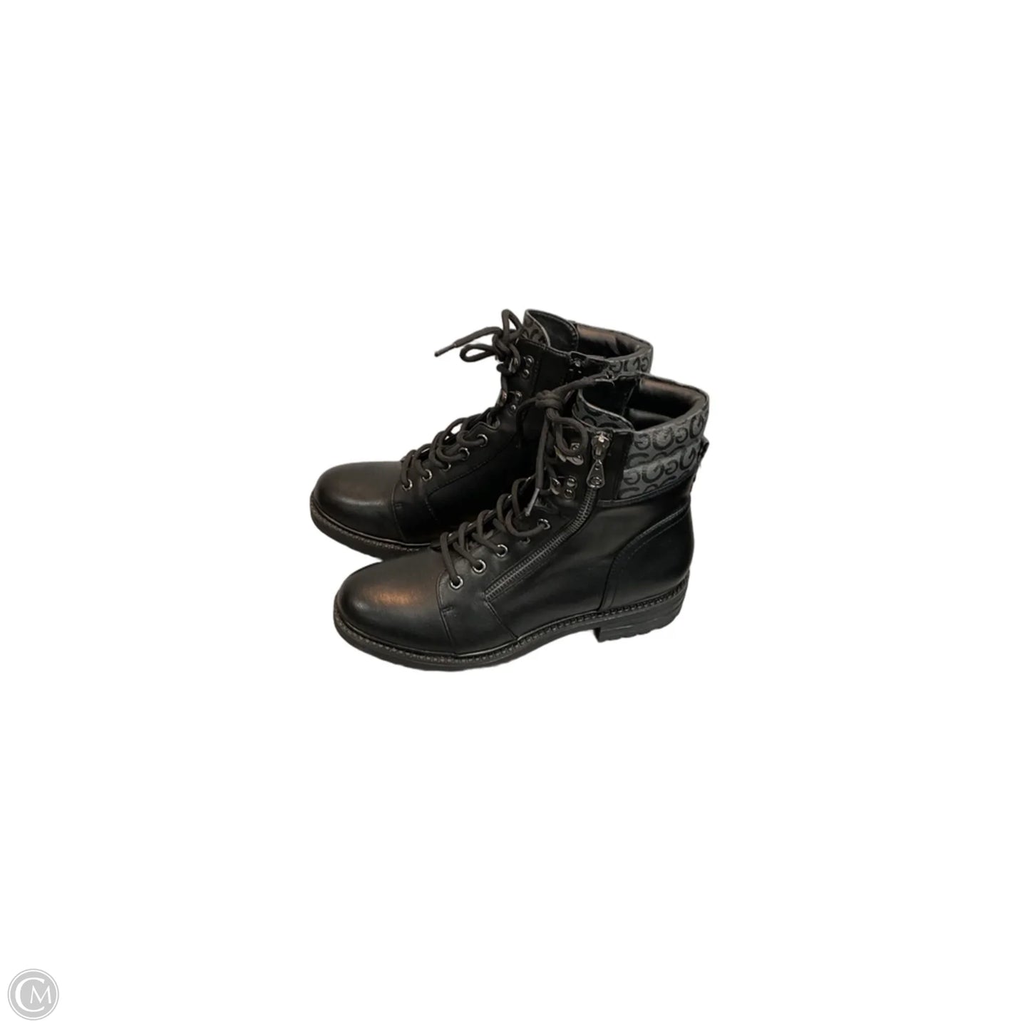 Boots Combat By Guess In Black, Size: 8