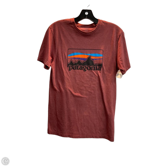 Top Short Sleeve By Patagonia In Red, Size: S