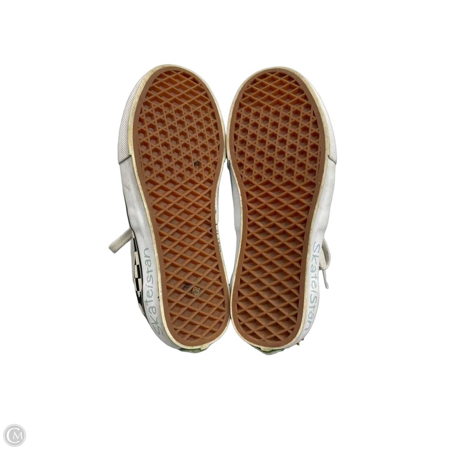 Shoes Sneakers By Vans In Black & Cream, Size: 7.5