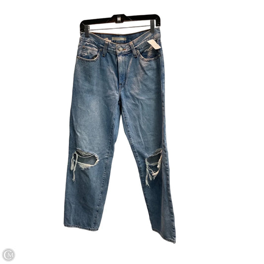 Jeans Straight By Levis In Blue Denim, Size: 2