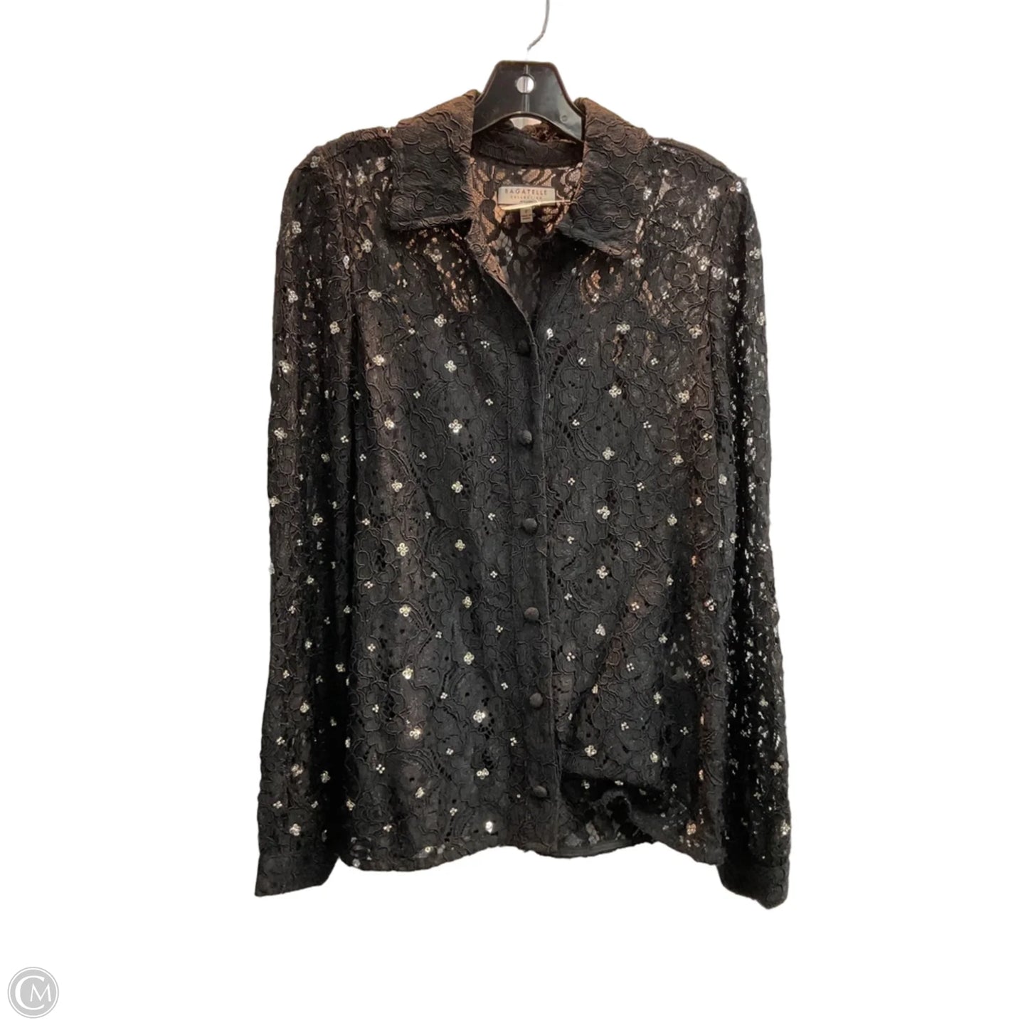 Top Long Sleeve By Bagatelle In Black, Size: S