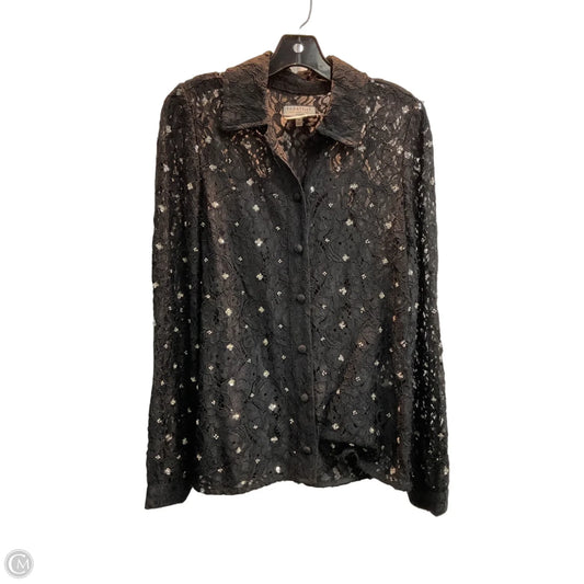 Top Long Sleeve By Bagatelle In Black, Size: S