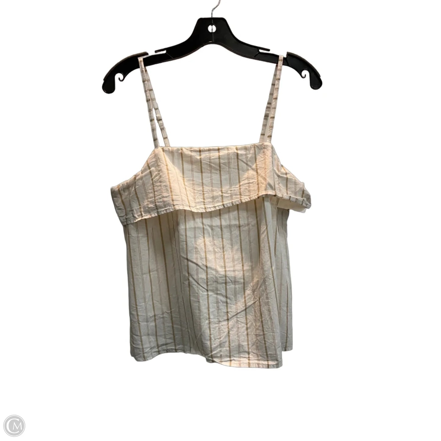 Top Sleeveless By Divided In Brown & Cream, Size: S