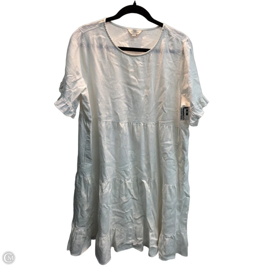 Dress Casual Midi By Multiples In White, Size: M