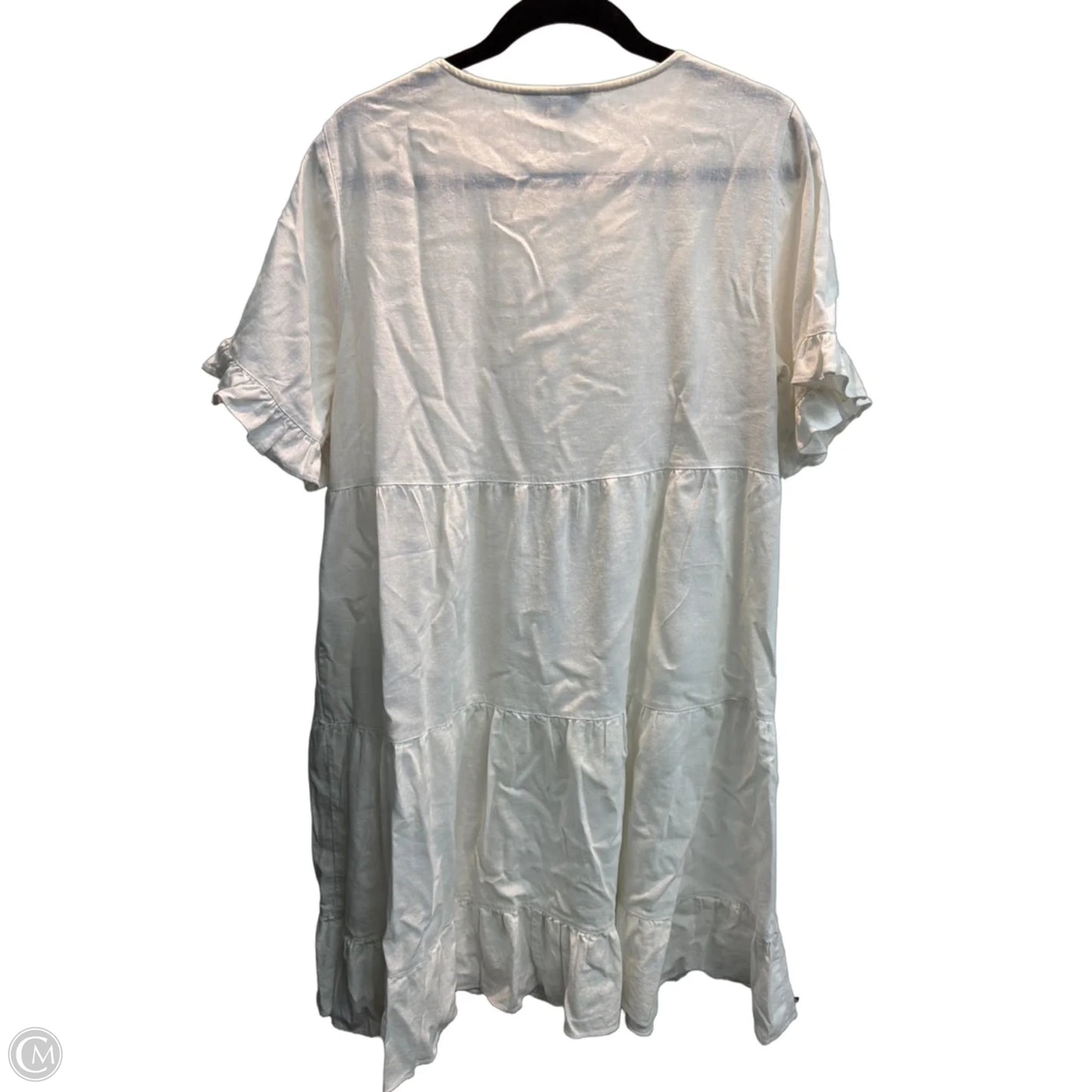 Dress Casual Midi By Multiples In White, Size: M