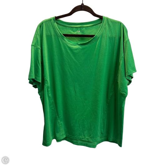 Top Short Sleeve By Lou And Grey In Green, Size: L