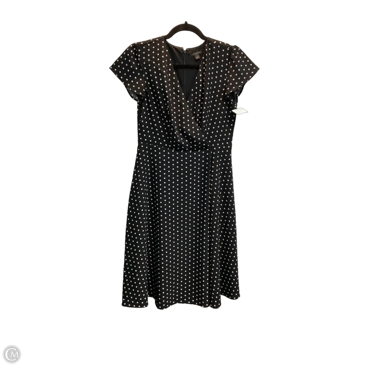 Dress Casual Midi By Ann Taylor In Polkadot Pattern, Size: 2