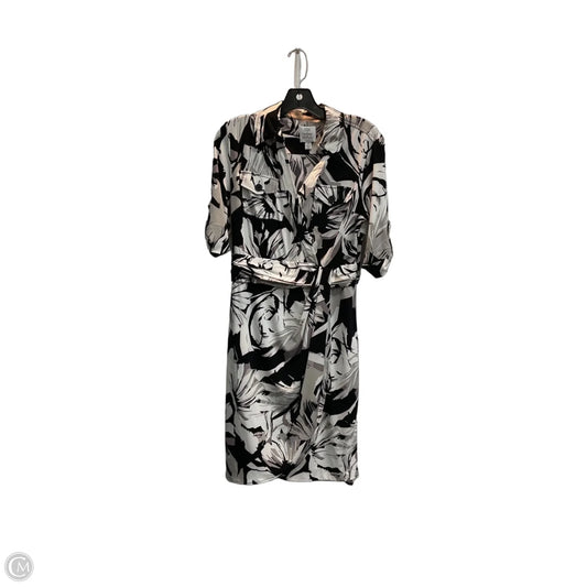 Dress Casual Midi By Suzi Chin In Black & Cream, Size: 10