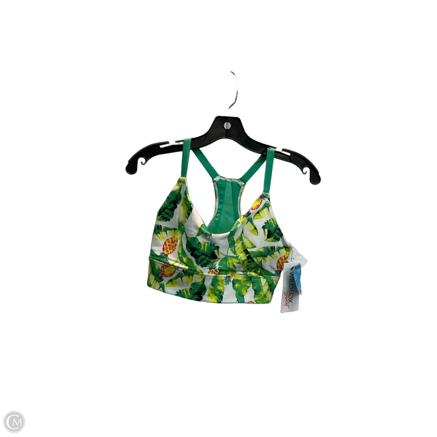 Athletic Bra By Wildfox In Floral Print, Size: M