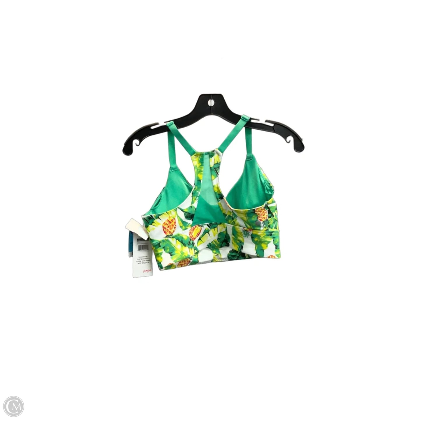 Athletic Bra By Wildfox In Floral Print, Size: M