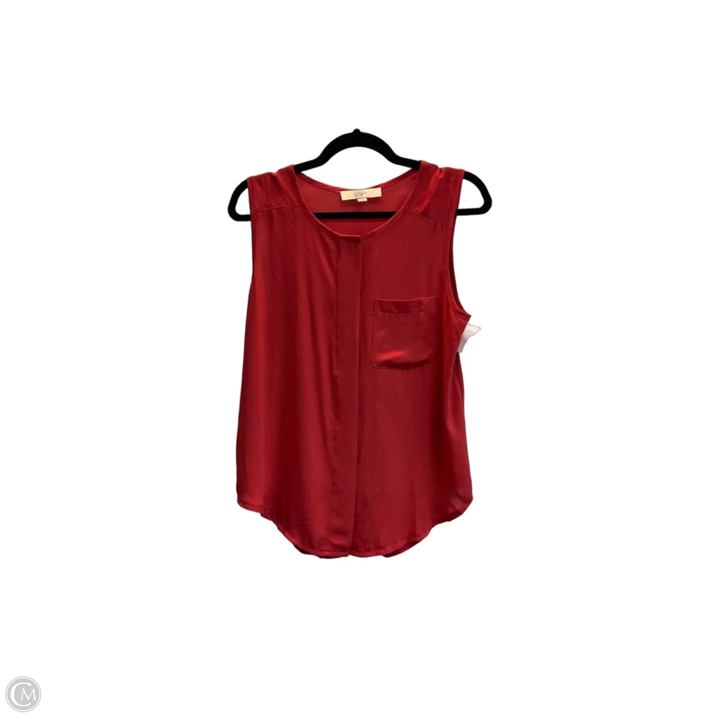 Top Sleeveless By Loft In Pink, Size: M