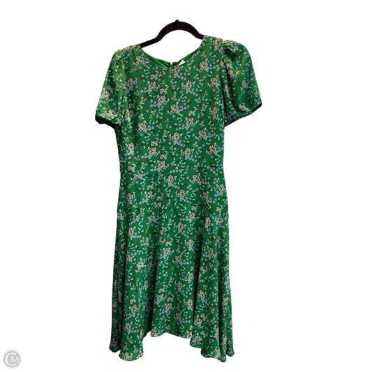 Dress Casual Midi By Loft In Green, Size: 4p