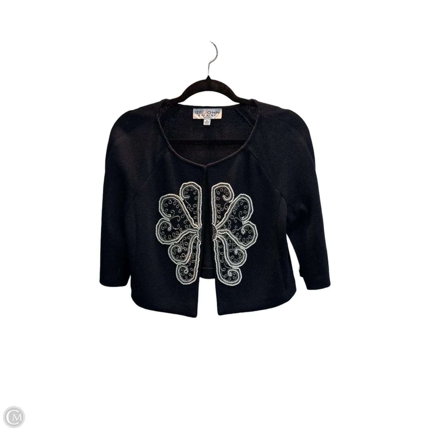 Cardigan Luxury Designer By St John Collection In Black, Size: S
