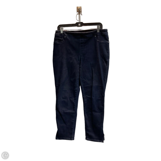 Jeans Straight By Chicos In Blue Denim, Size: 10