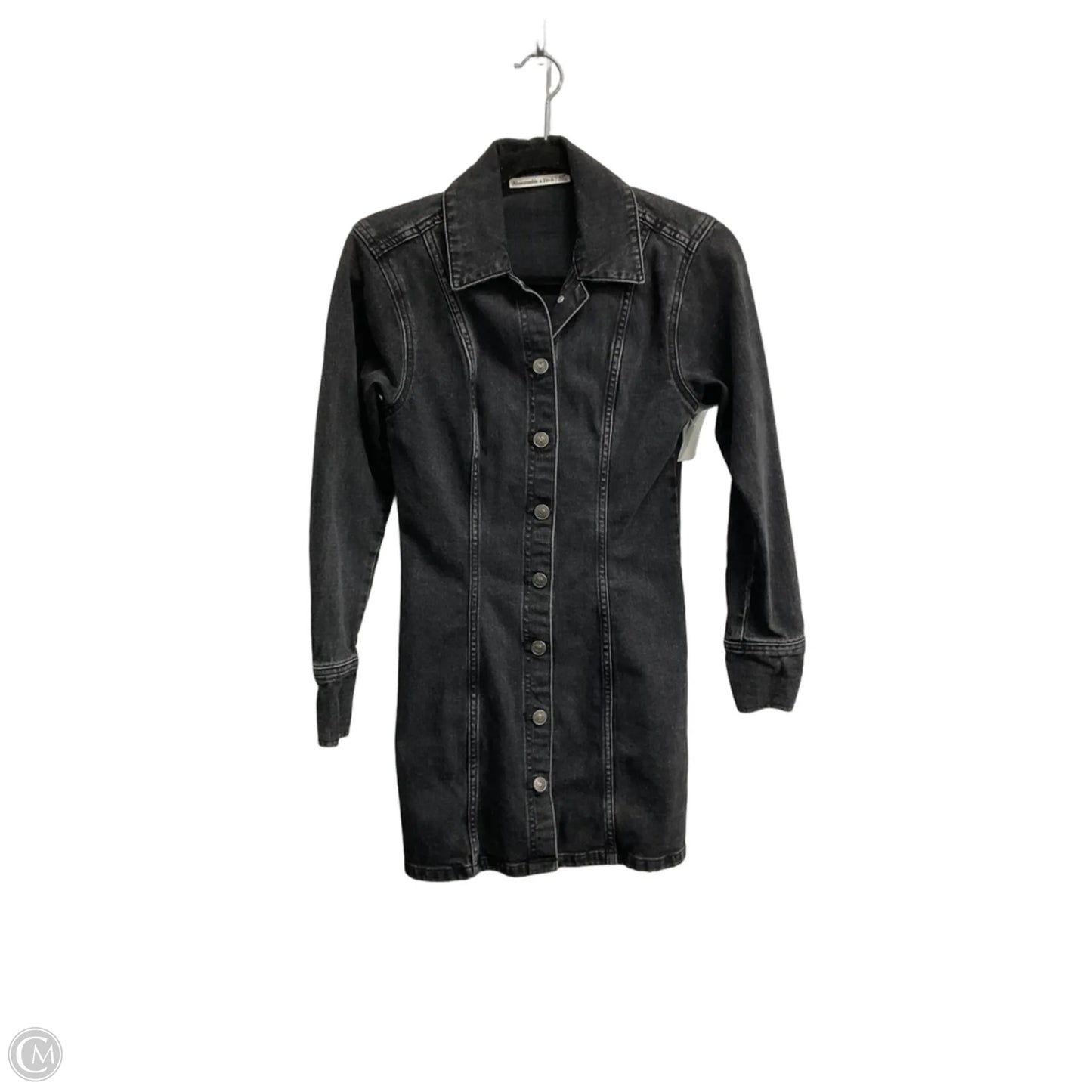 Dress Casual Short By Abercrombie And Fitch In Black Denim, Size: Xsp