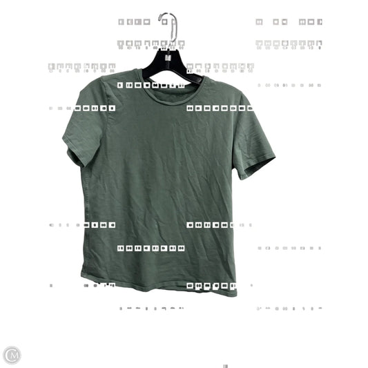 Athletic Top Short Sleeve By Lululemon In Green, Size: S