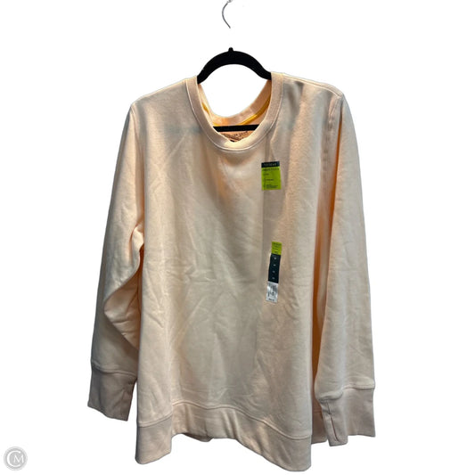 Sweatshirt Crewneck By Tek Gear In Pink, Size: 3x